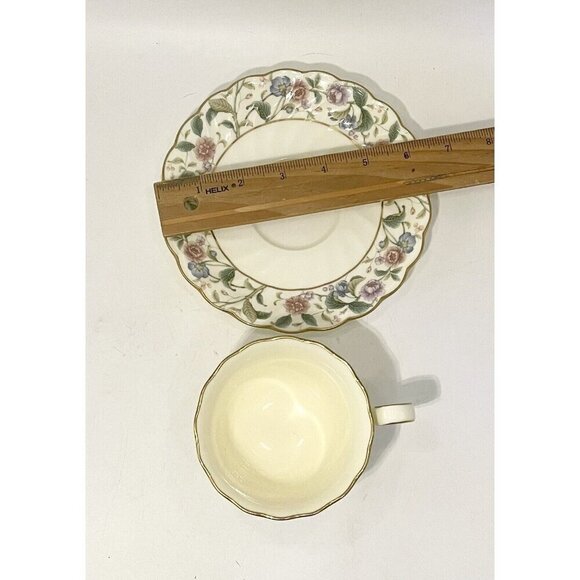 Noritake La Prada Cup & Saucer Bone China Japan Teacup 4703 Floral - Picture 6 of 8